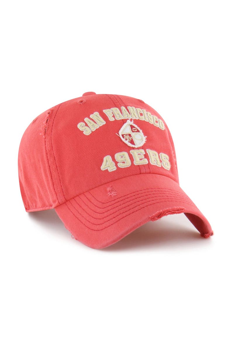 Men's '47  Red San Francisco 49ers Seymoore Clean Up Adjustable Hat, Alternate, color, Red