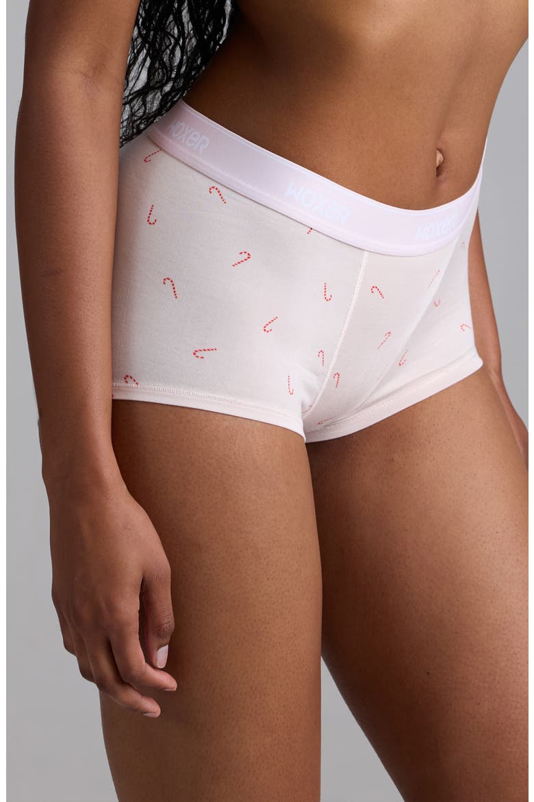 Bold Ultrasoft Boyshorts, Alternate, color, CANDY CANE DITSY