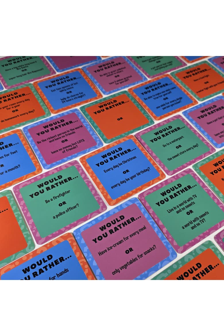 Would You Rather Card Game, Alternate, color, Multicolored