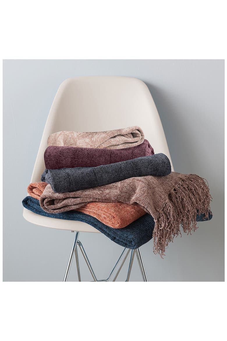 Chenille Throw Blanket, Alternate, color, CHARCOAL