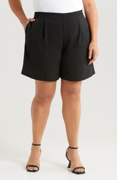 Dia Pleated Shorts (Plus)
