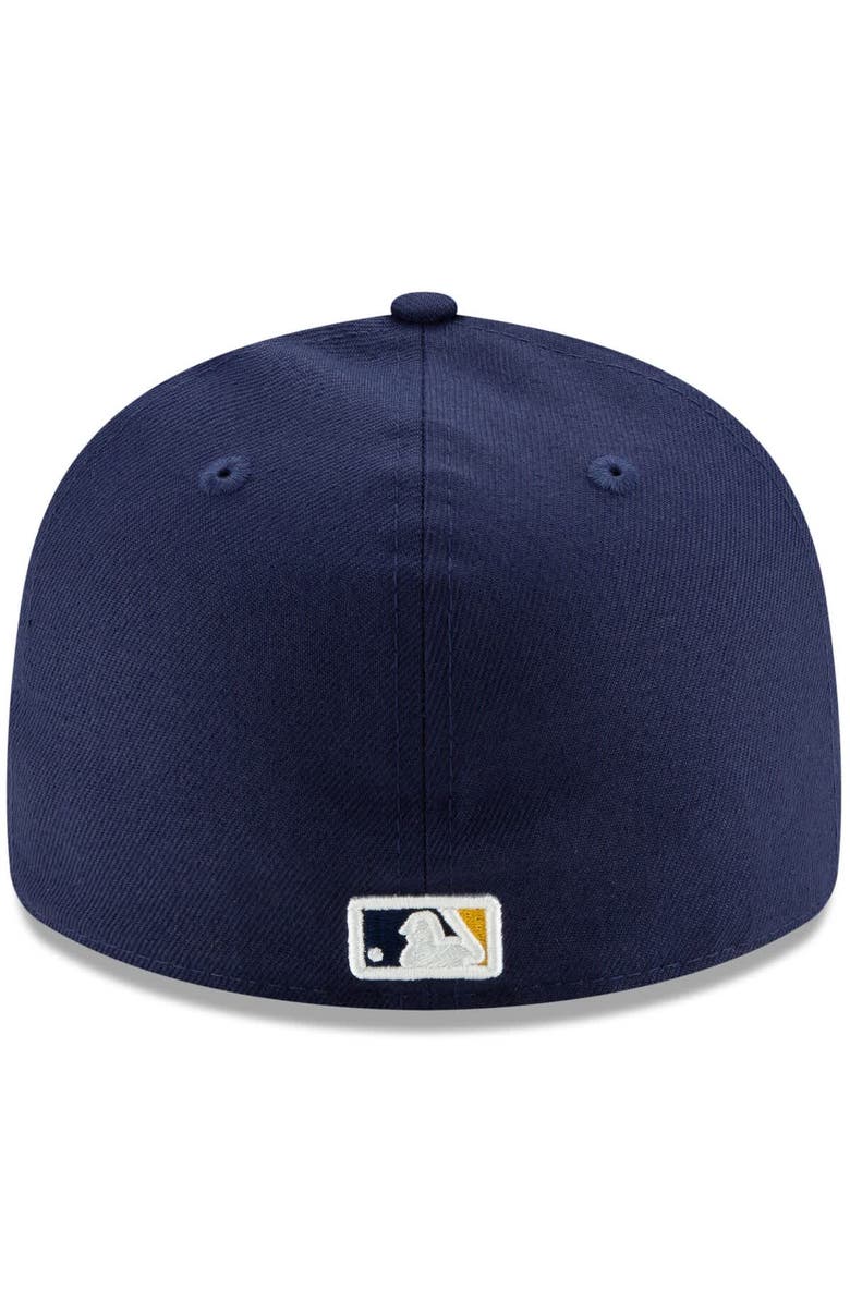 New Era Men's New Era Navy Milwaukee Brewers 2024 MLB Postseason Side Patch Low Profile 59FIFTY Fitted Hat, Alternate, color, 