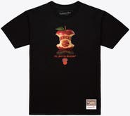 Mitchell & Ness Men's Mitchell & Ness Black New York Knicks Court Apple T-Shirt