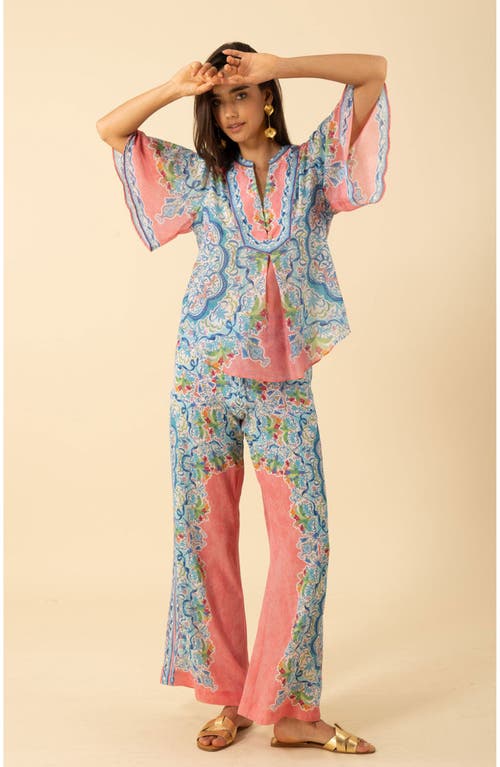 Hale Bob Estrella Voile Cotton Top In Multi