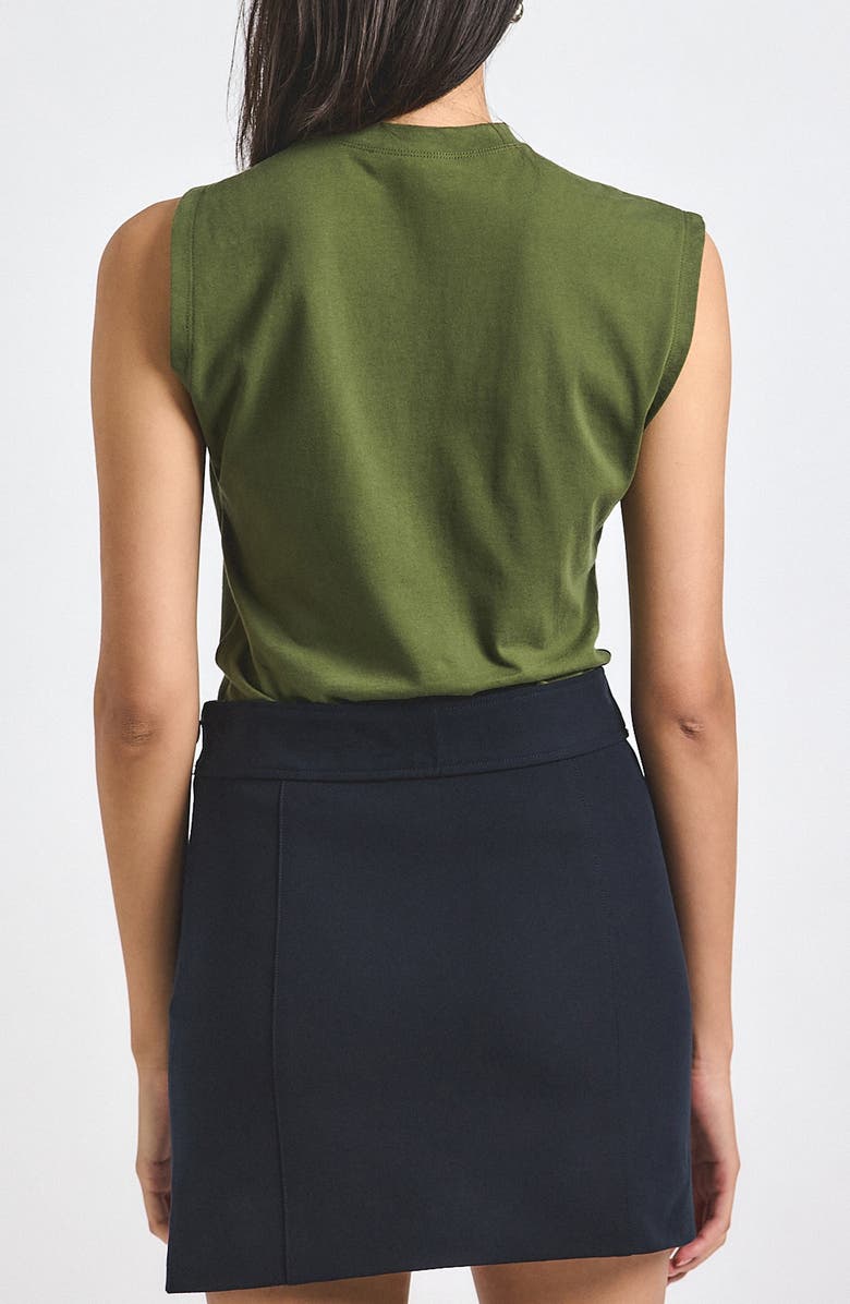 Derek Lam 10 Crosby Nia Asymmetric Sleeveless Top, Alternate, color, 
