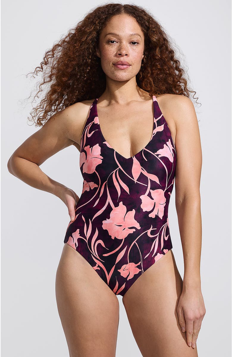 Lands' End Andie x   Tugless Elwood One Piece Swimsuit, Alternate, color, 