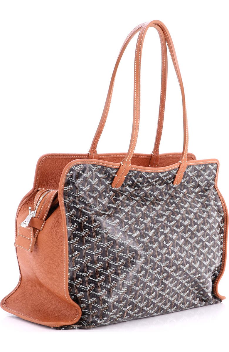 Pre-Owned Goyard Hardy Pet Carrier Coated Canvas PM, Alternate, color, Brown