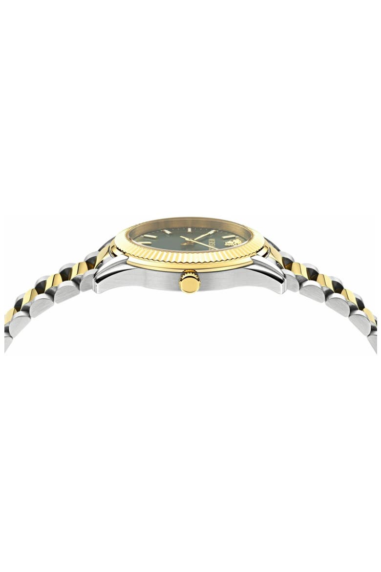 Apodis Two-Tone Bracelet Watch, 34mm, Alternate, color, GREEN/ TWO TONE