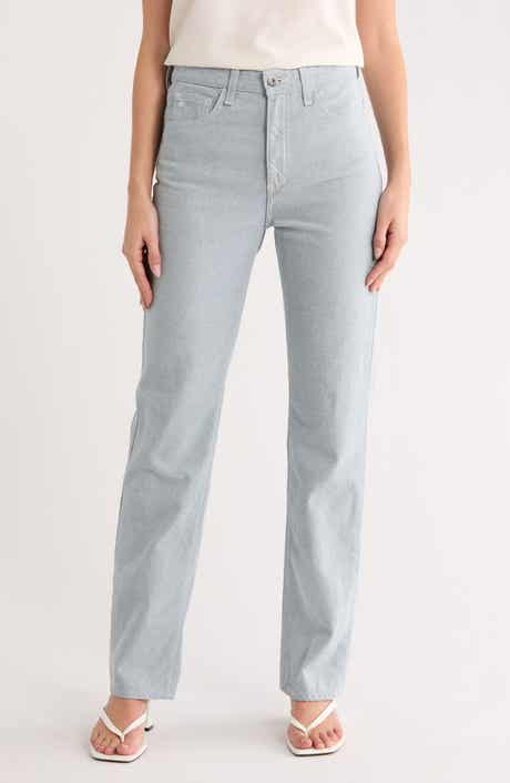 AG High Waist Straight Leg Jeans