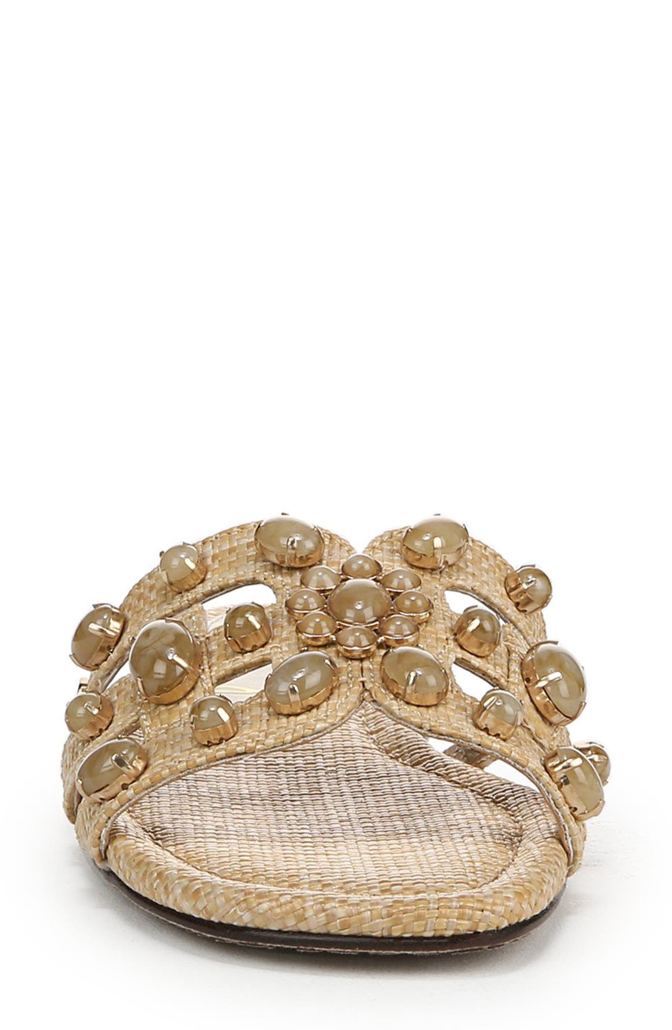 Sam Edelman Bay Ray Slide Sandal, Alternate, color, Bleached Beechwood