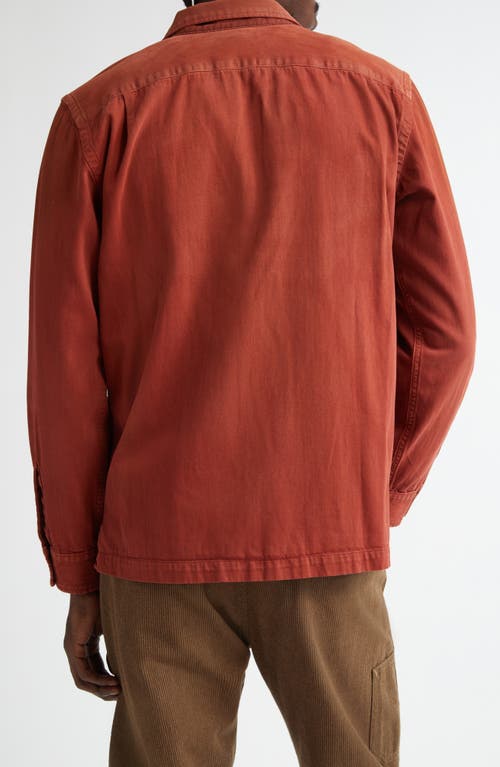 DOUBLE RL DOUBLE RL GARMENT DYE LONG SLEEVE COTTON TWILL CAMP SHIRT