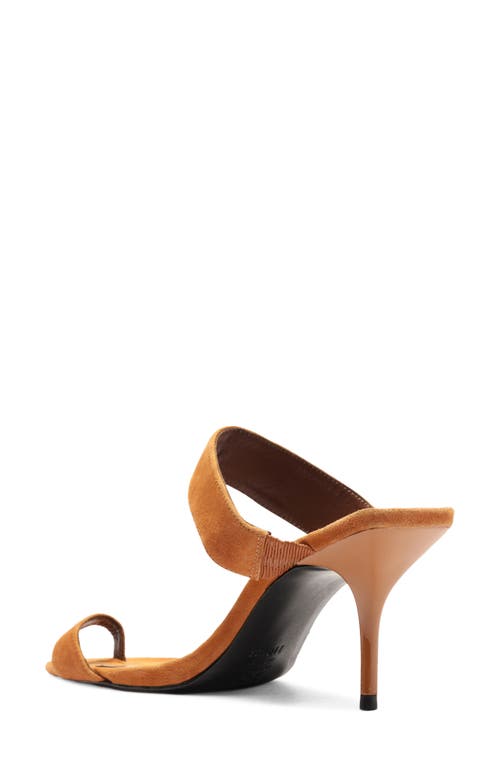 Schutz Melina Pointed Toe Slide Sandal In Orange