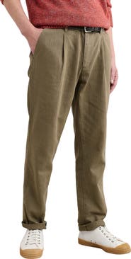 Seasalt Cornwall Helmsman Pleated Linen & Organic Cotton Herringbone Pants