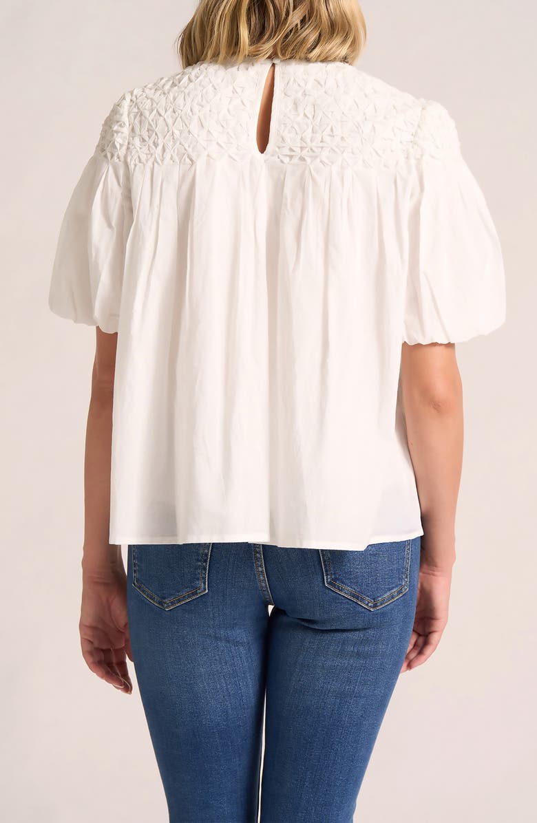 matty m. Talluluh Honeycomb Puff Sleeve Top, Alternate, color, 