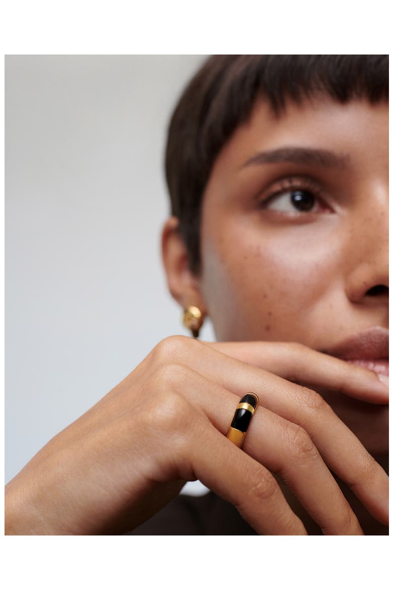 x Kate Young Onyx Ring, Alternate, color, 18K GOLD VERMEIL