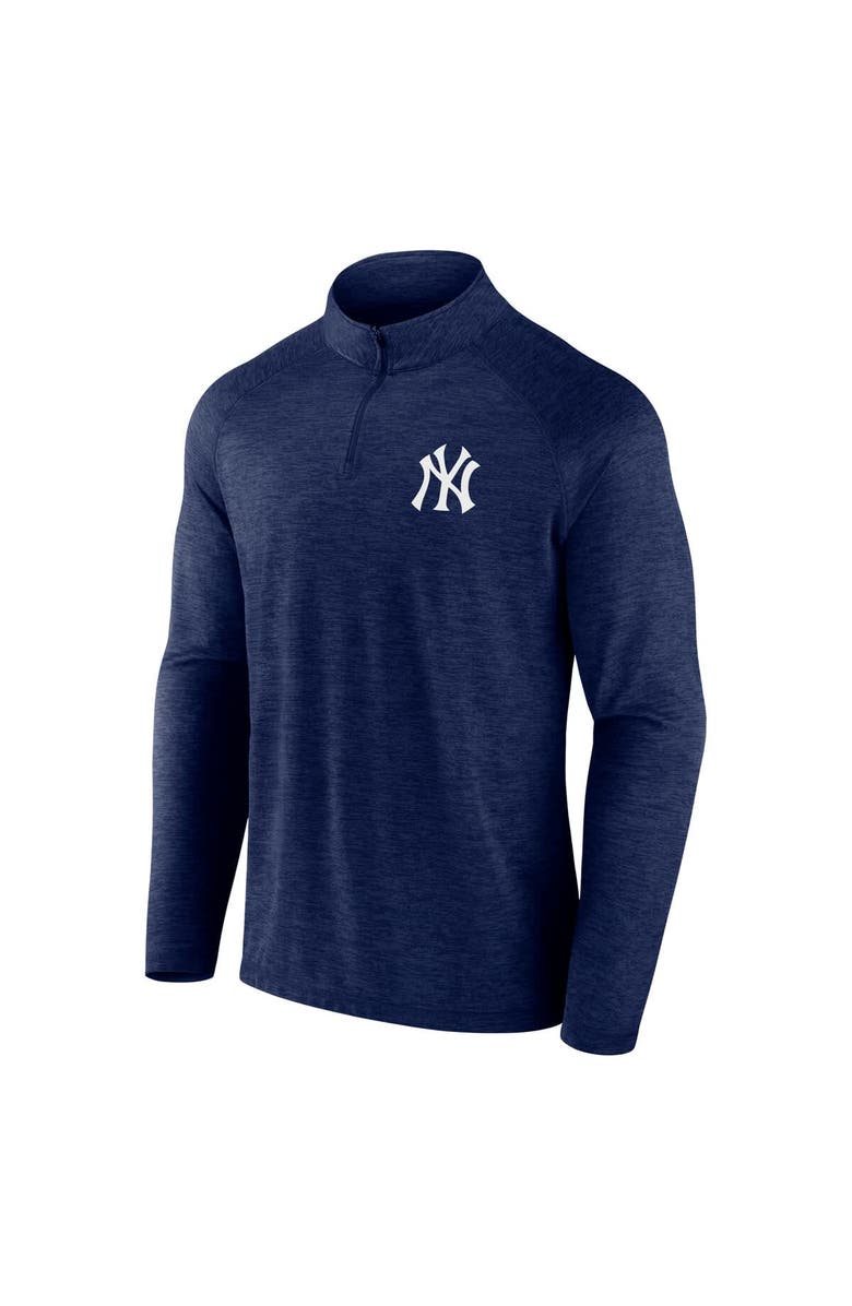 FANATICS Men's Fanatics Navy New York Yankees Head-to-Head Raglan Quarter-Zip Jacket, Alternate, color, Navy