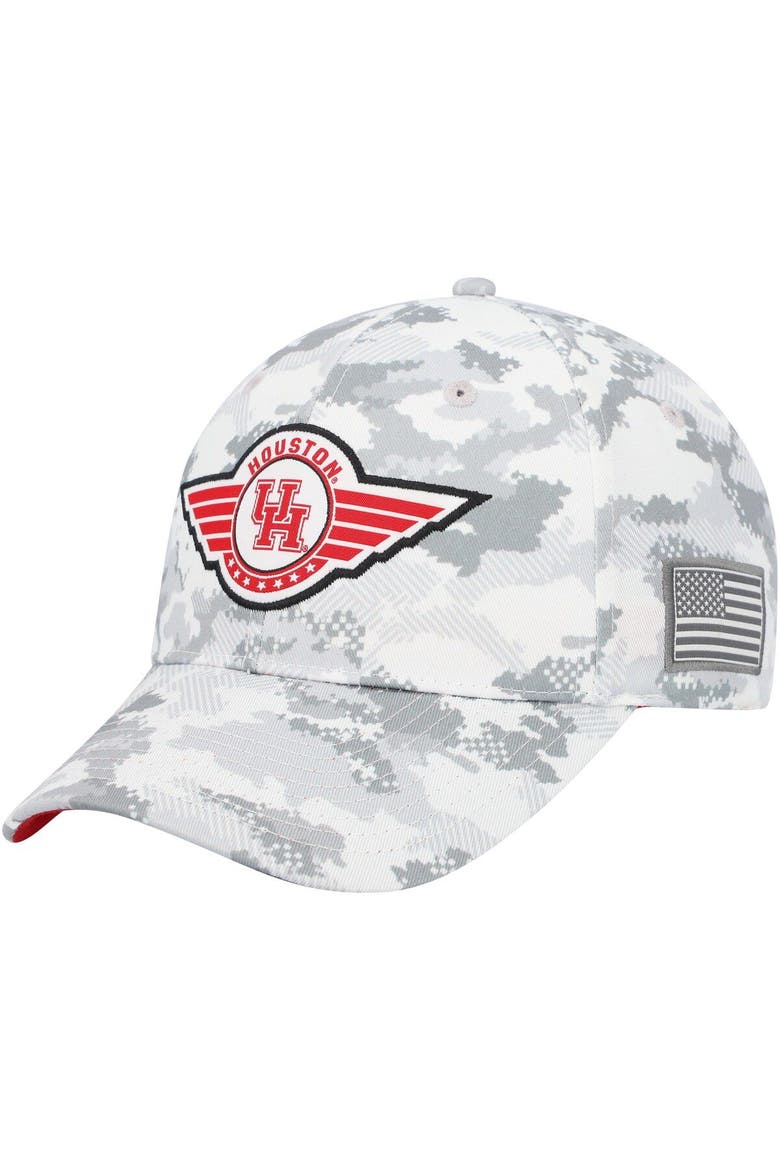 Men's Colosseum  Camo Houston Cougars OHT Military Appreciation Snapback Hat, Main, color, Camo