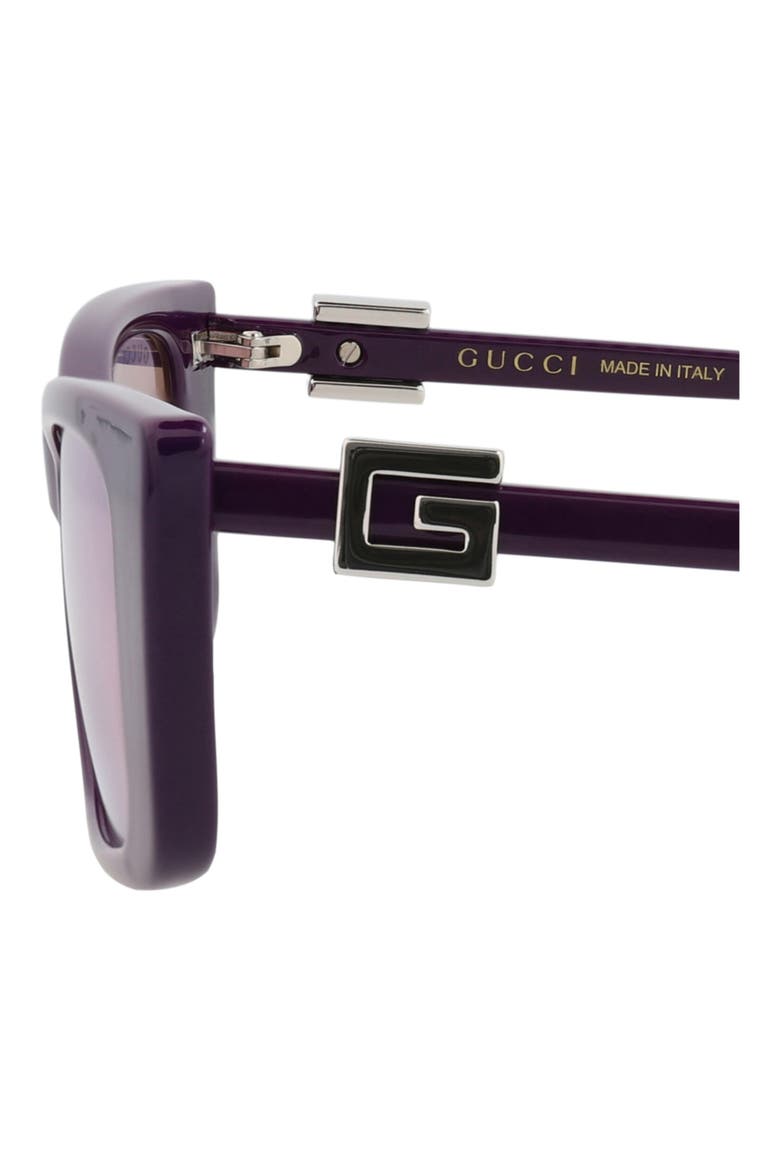 53mm Cat Eye Sunglasses, Alternate, color, VIOLET VIOLET VIOLET
