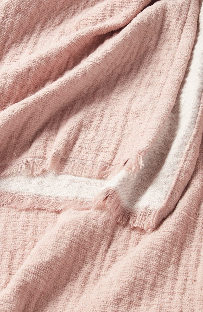 Nordstrom Chenille Throw, Alternate, color, Pink Fawn Multi