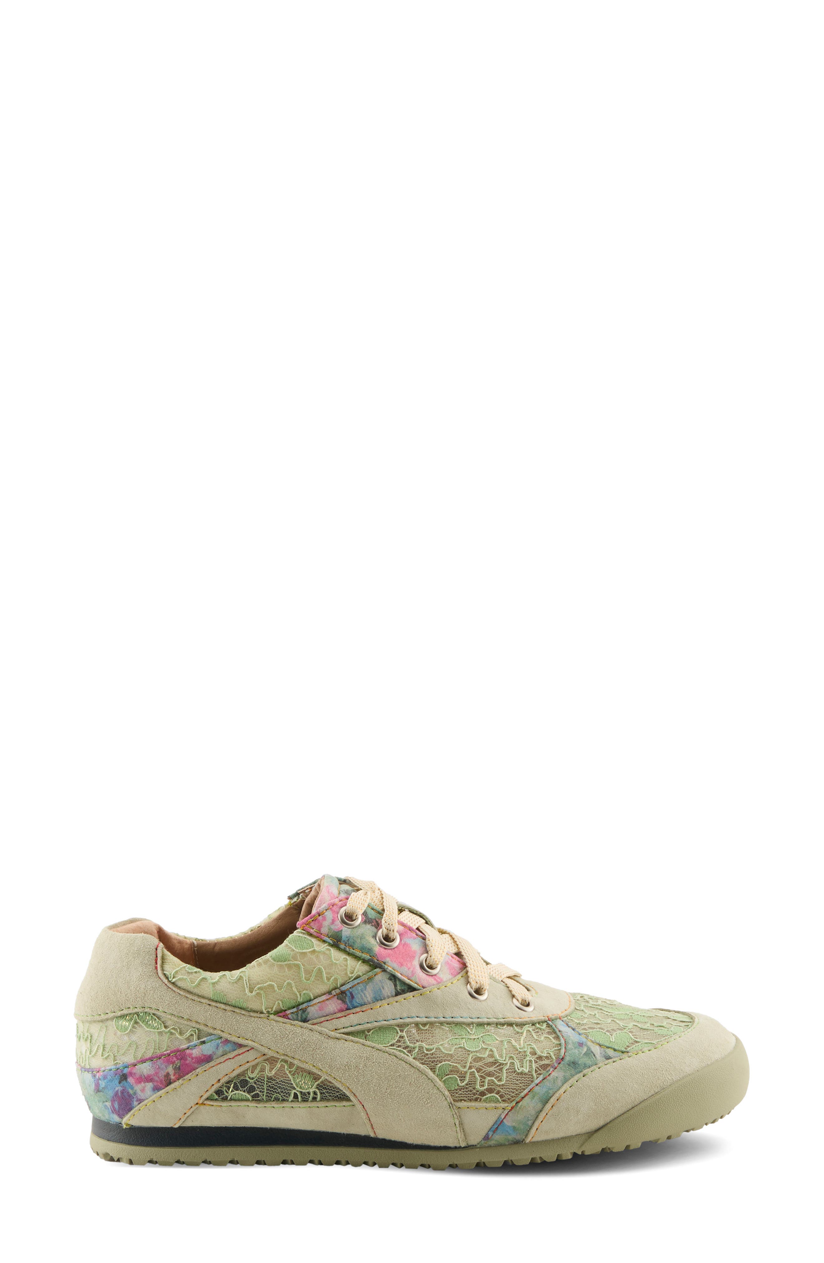 L
Artiste by Spring Step Wave Hello Sneaker, Alternate, color, Mint Green