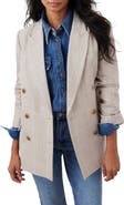 MINT VELVET Checked Double Breasted Blazer