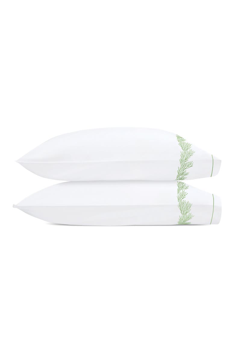 Atoll Set of 2 Pillowcases, Main, color, GRASSHOPPER