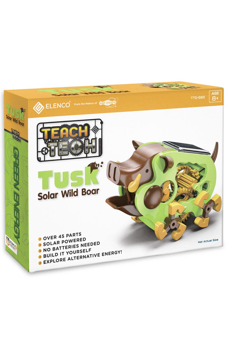 Teach Tech Tusk Wild Boar Solar Robot Crawler, Main, color, Multicolored