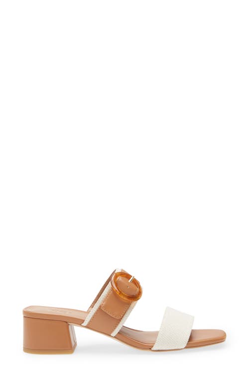 Nordstrom Rack Blake Heeled Slide Sandal In Ivory-tan Toffee