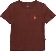 Naseberry Kids' Coconut Shell Organic Cotton Pocket T-Shirt
