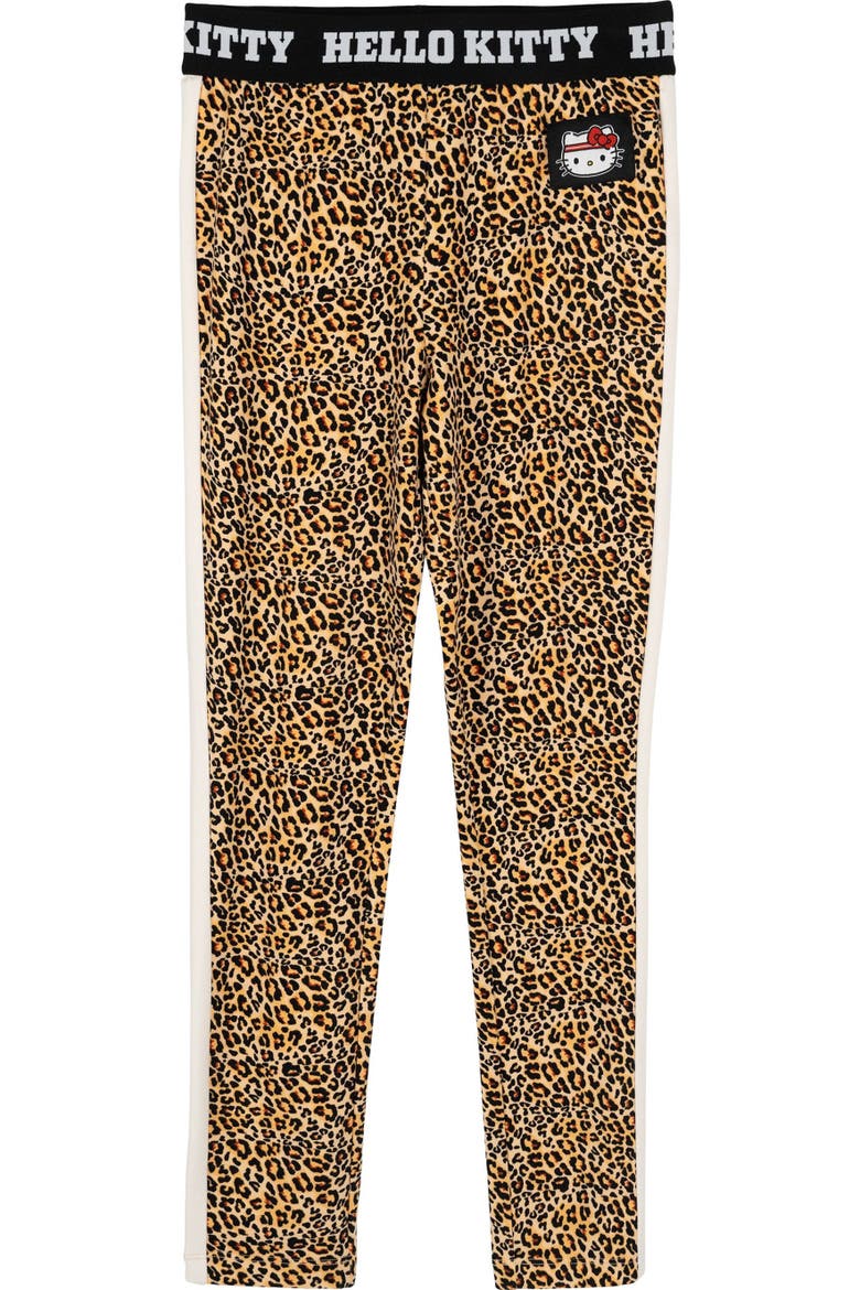 3-Piece Sweatshirt and Leggings Set, Alternate, color, Hello Kitty Leopard