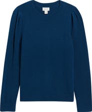 Caslon® Pointelle Detail Crewneck Sweater