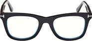 TOM FORD 50mm Square Blue Light Blocking Optical Glasses