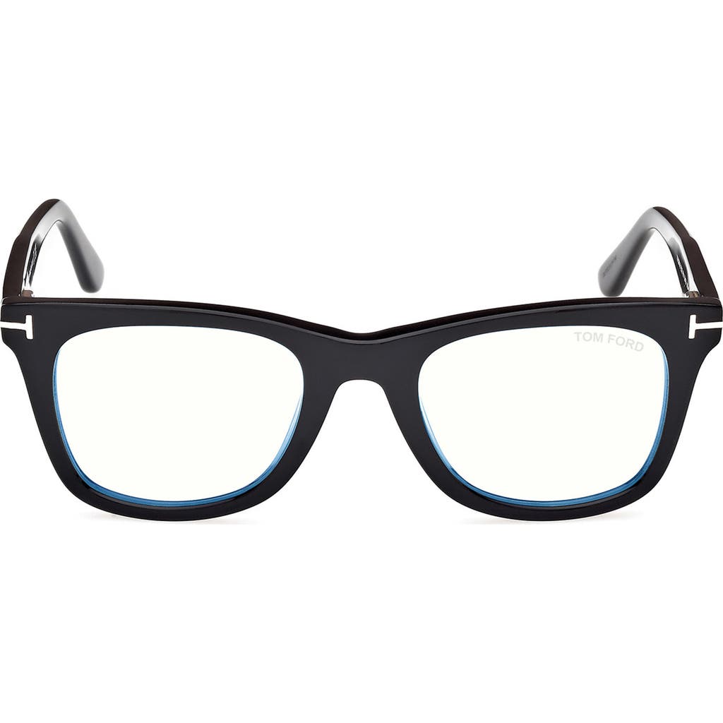 Tom Ford 50mm Square Blue Light Blocking Optical Glasses