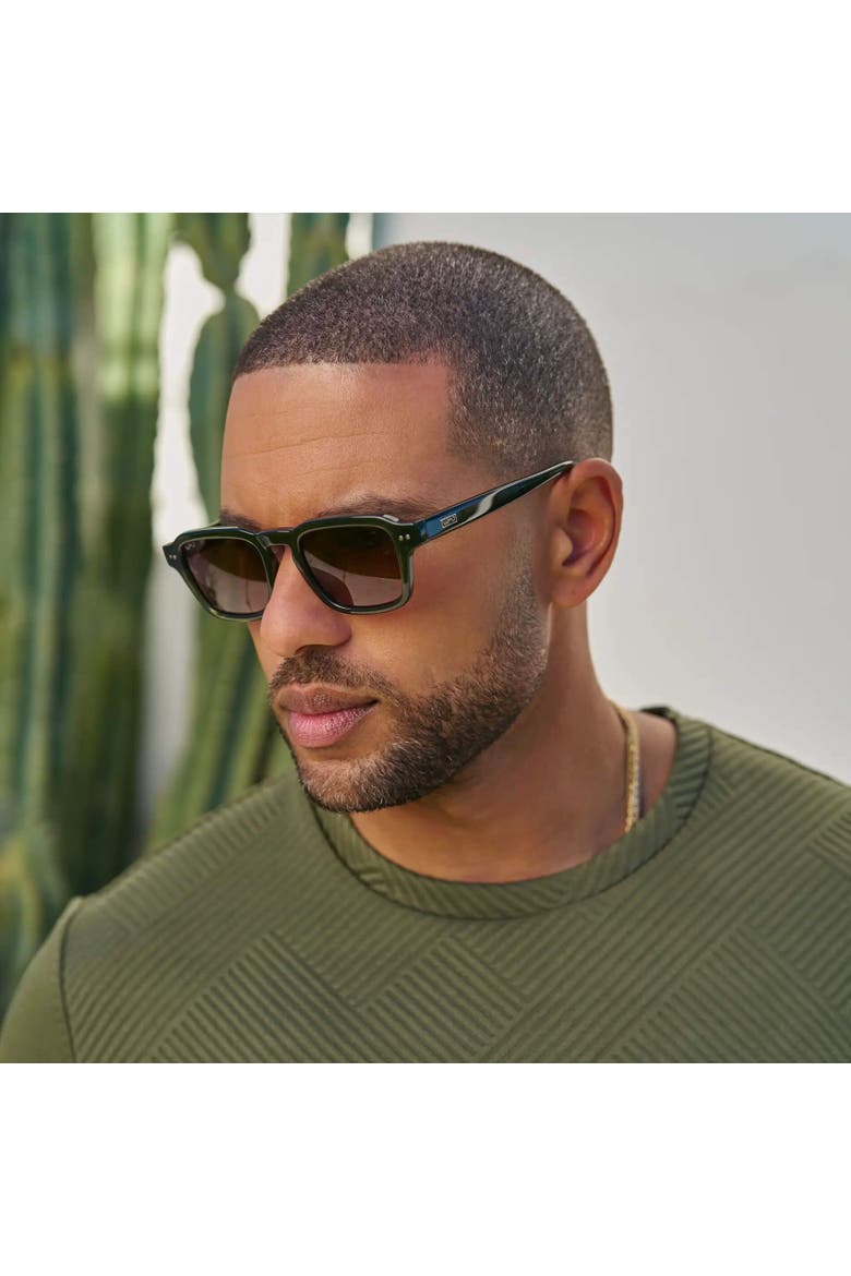 Morris - 49mm Rectangular Polarized Sunglasses, Alternate, color, Jade Green
