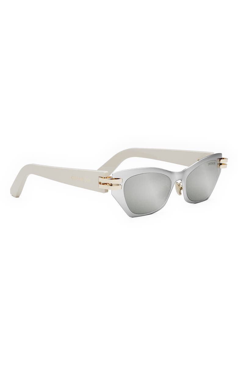 DIOR Cdior B3U 53mm Mirrored Butterfly Sunglasses, Alternate, color,