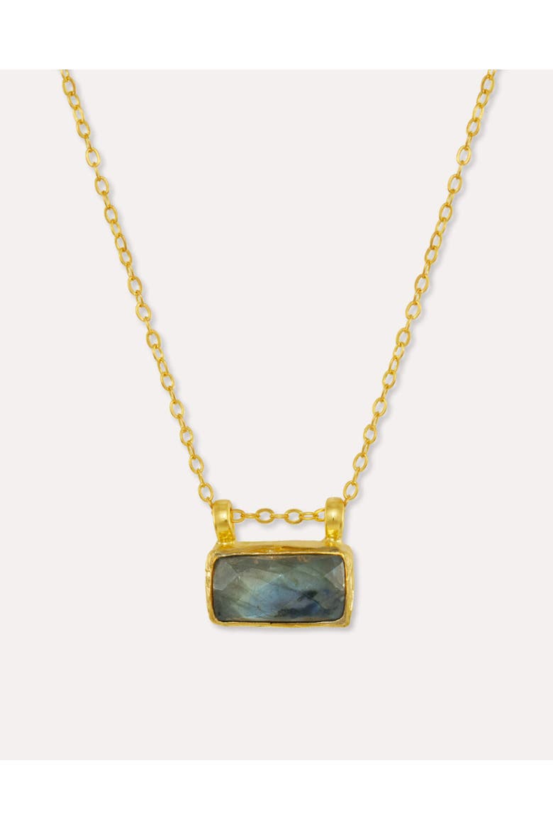 Alessa Labradorite Pendant Necklace, Main, color, Gold