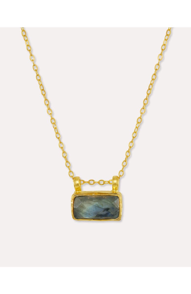 Ottoman Hands Alessa Labradorite Pendant Necklace, Main, color, Gold