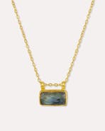 Ottoman Hands Alessa Labradorite Pendant Necklace