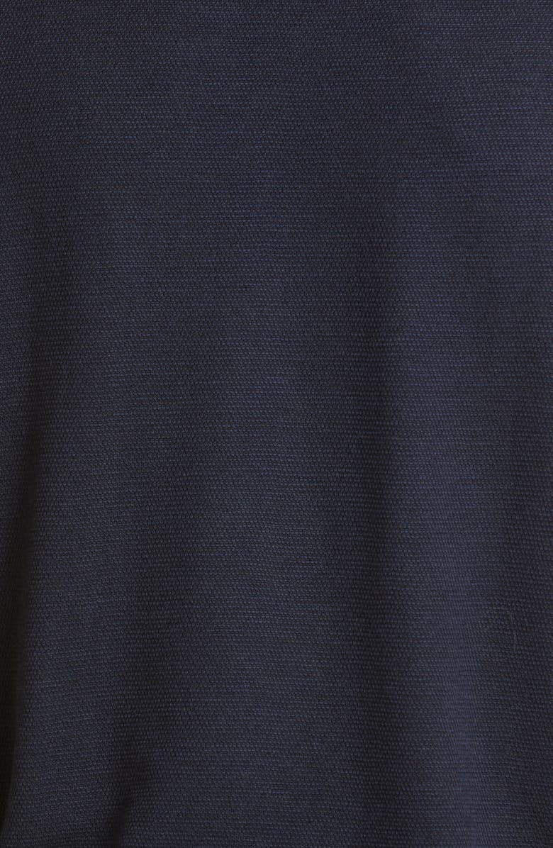 John Smedley Men's Singular Full Zip Wool Sweater, Alternate, color, Midnight / Black