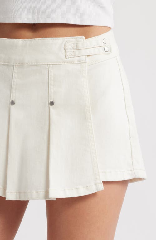 Ptcl Amelia Pleated Stretch Twill Skort In Cream