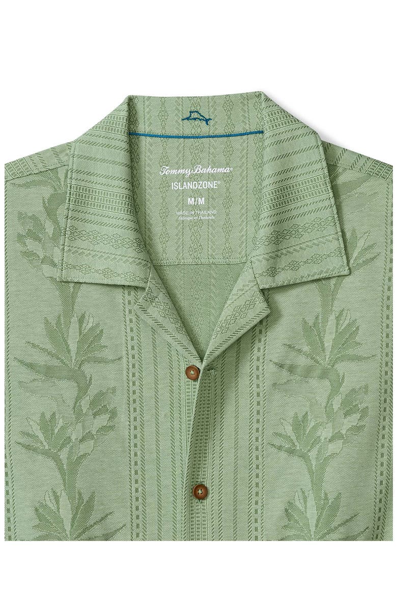 Palm Fresco Beach IslandZone® Button-Up Camp Shirt, Alternate, color, ELM