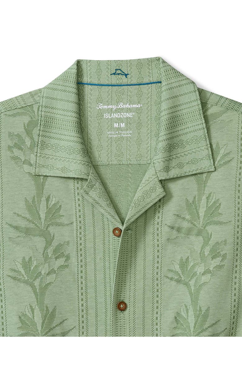 Tommy Bahama Palm Fresco Beach Border IslandZone<sup>®</sup> Camp Shirt, Alternate, color, Elm