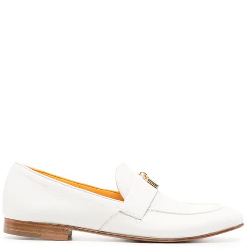 Madison Maison Flat Lock Loafer In White