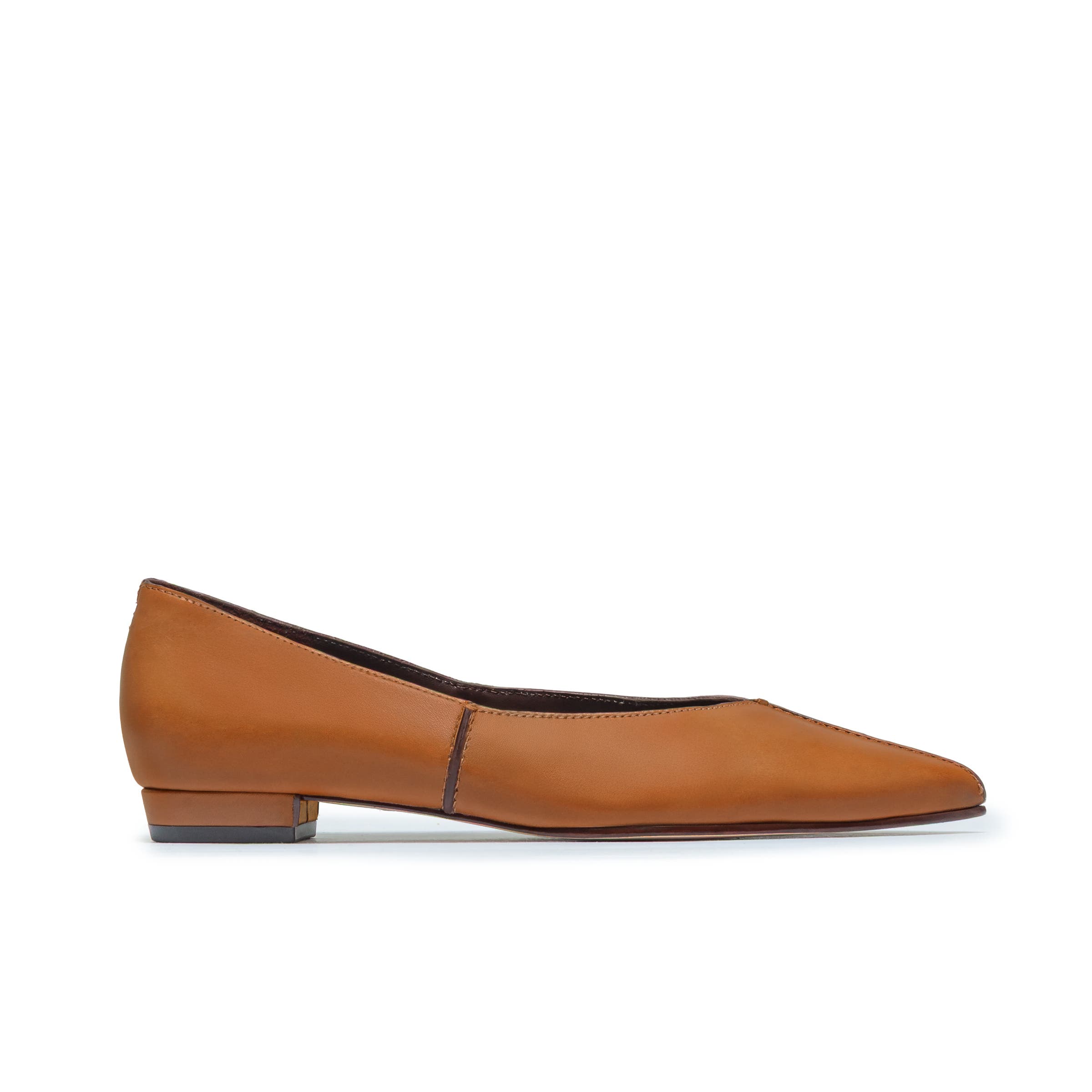 Bernardo Footwear Lana Ballet Flat In Brown