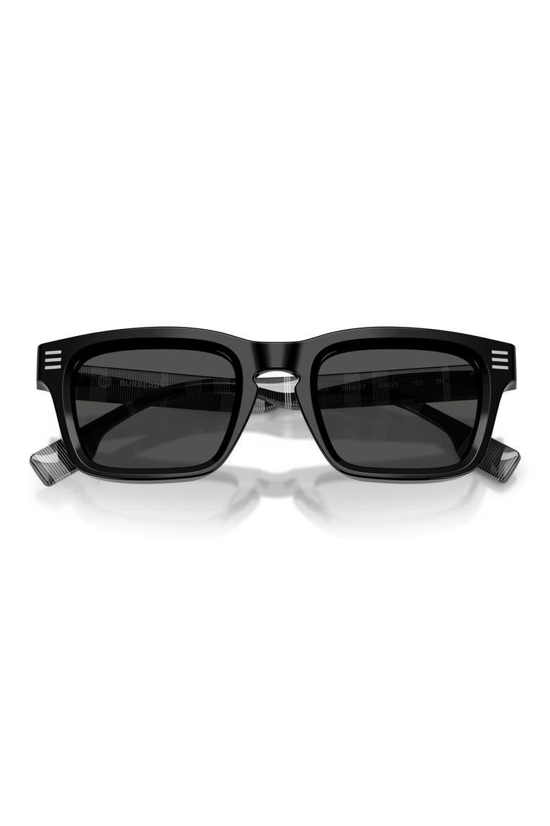51mm Rectangular Sunglasses, Alternate, color, BLACK/ DARK GREY