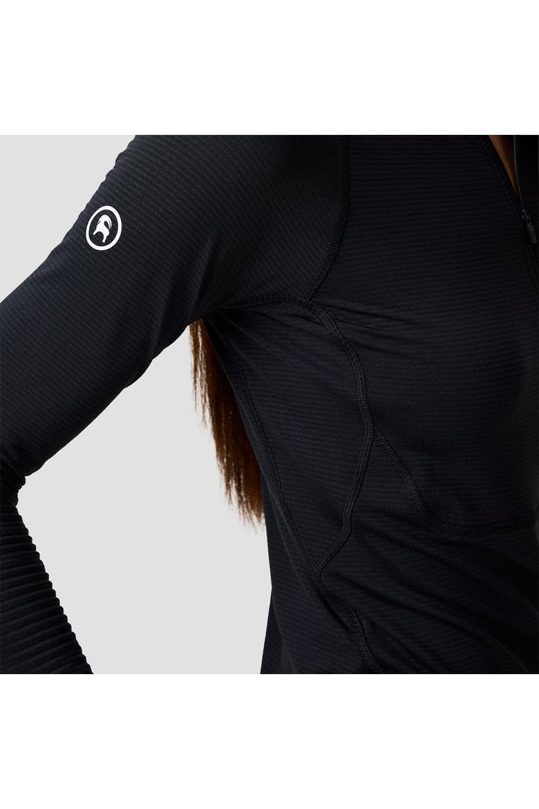 Pines Micrrid Ultra-Lt Baselayer 1/2-Zip Top - Women's, Alternate, color, Black