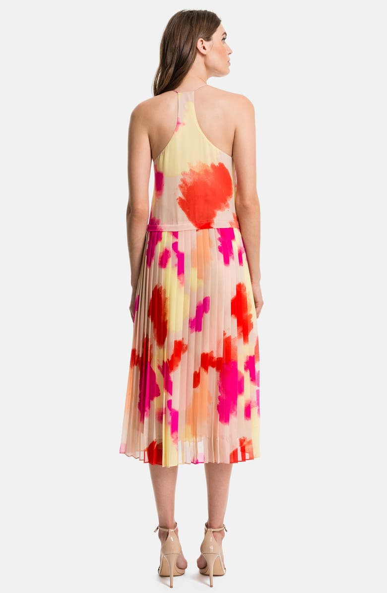 1.STATE Pleated Overlay Dress, Alternate, color, 