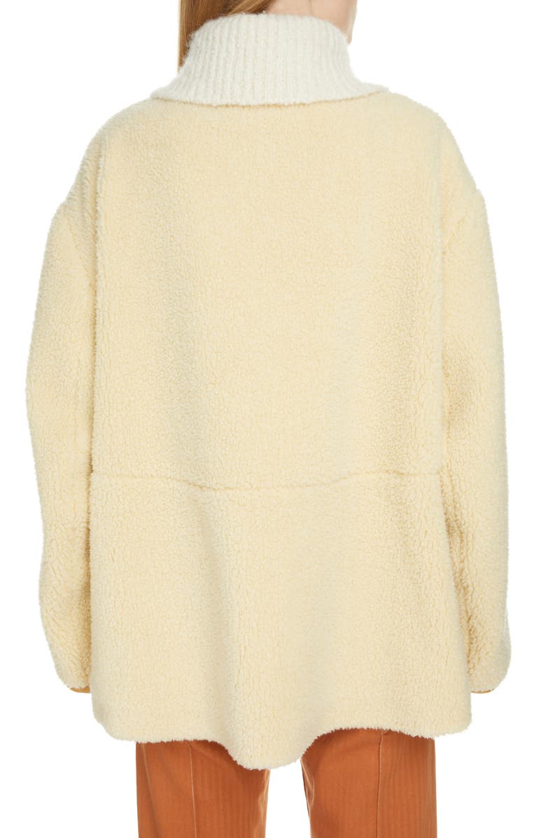 Isabel Marant Brigitte Faux Shearling Jacket, Alternate, color, 