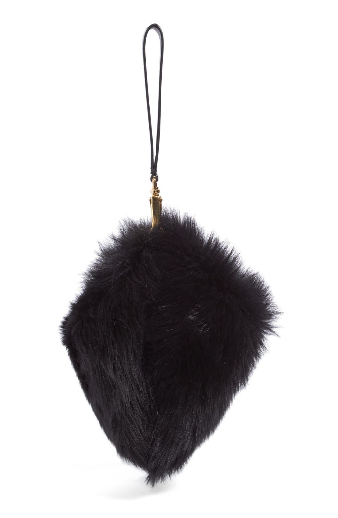 Simone Rocha Genuine Shearling Puff Clutch, Alternate, color, 