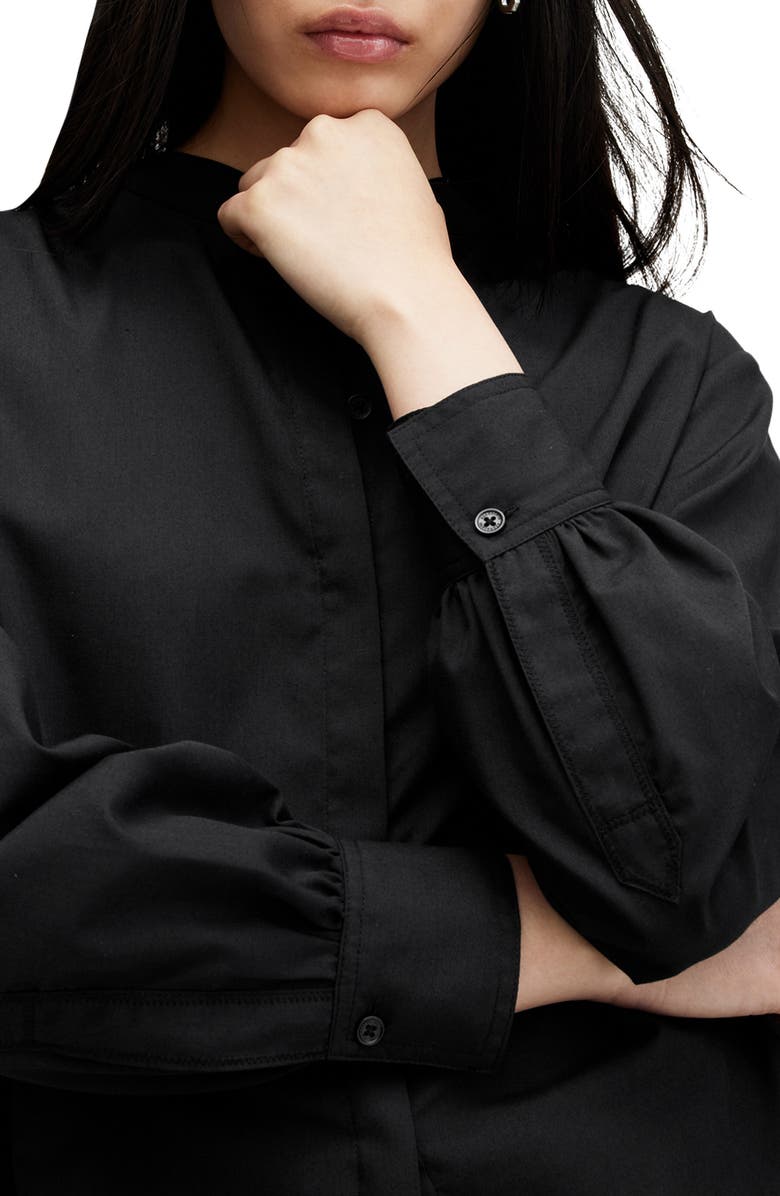 AllSaints Percy Oversize Button-Up Shirt, Alternate, color,